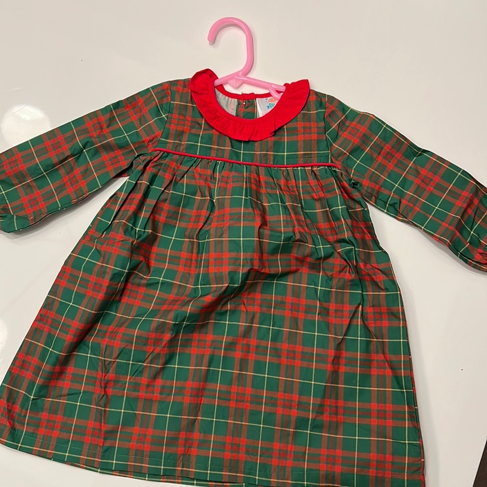 Brand New, Never Worn! Stitchy Fish “Merry Christmas Dress,” Size 3T